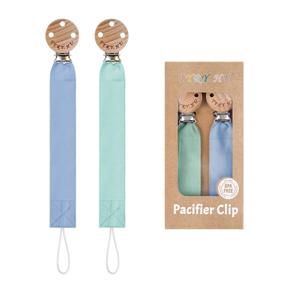 Dummy Clip For Baby Soft Fabric Pacifier Clips Handmade Ribbon Strap Pacifer Chain Holder Set For Boys And Girls Fits Most Pacifiers Unisex Tyry.hu