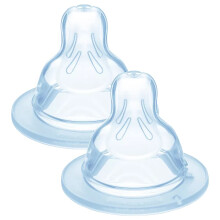 MAM Anatomic Dummy 1 Slow Flow ? Silicone ? Pack of 2 ? Transparent
