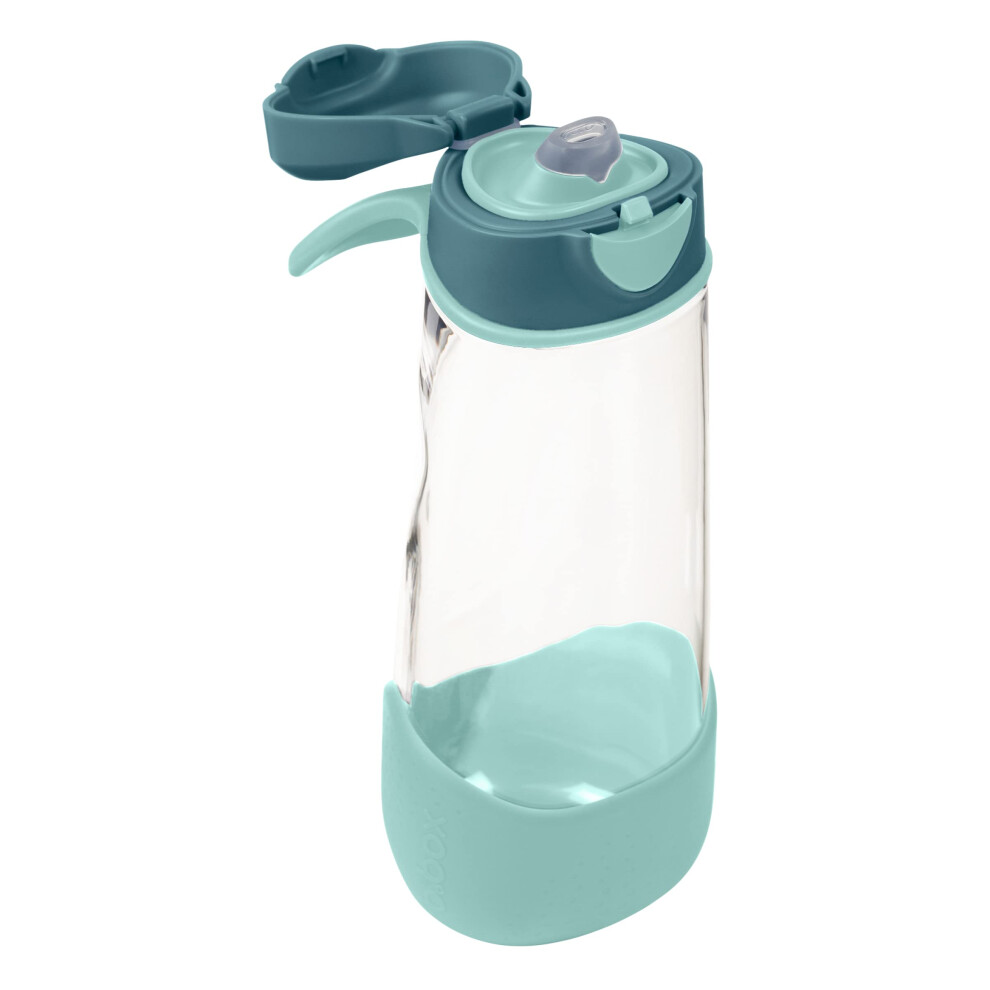 Sport Spout Drink & Water Bottle | Easy Grip Bottle And Leakproof Lid | Cool Modern Child Friendly Design, Tilt And Sip | 600Ml/20 B.box
