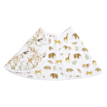 aden + anais essentials Baby Burpy Bib, 100% Cotton Muslin, Soft Absorbent 4 Layers, Multi-Use Burp Cloth & Bib for Infant & Toddler, 57cm x 28cm,