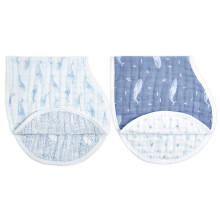 aden + anais Burpy Baby Bib, 100% organic cotton muslin, 4 Layer Multi Use Burping Cloth, Super Soft & Absorbent Burp Rag for Infants, Newborns and