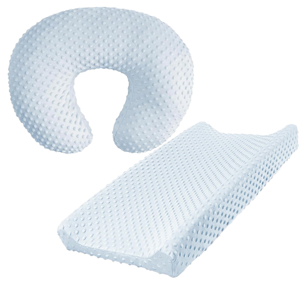 Nursing Pillow Cover Breast Feeding Pillow Support Positioner Lounger Cover For Baby Boy Girl, Cover Only(Babyblue) Ievolve