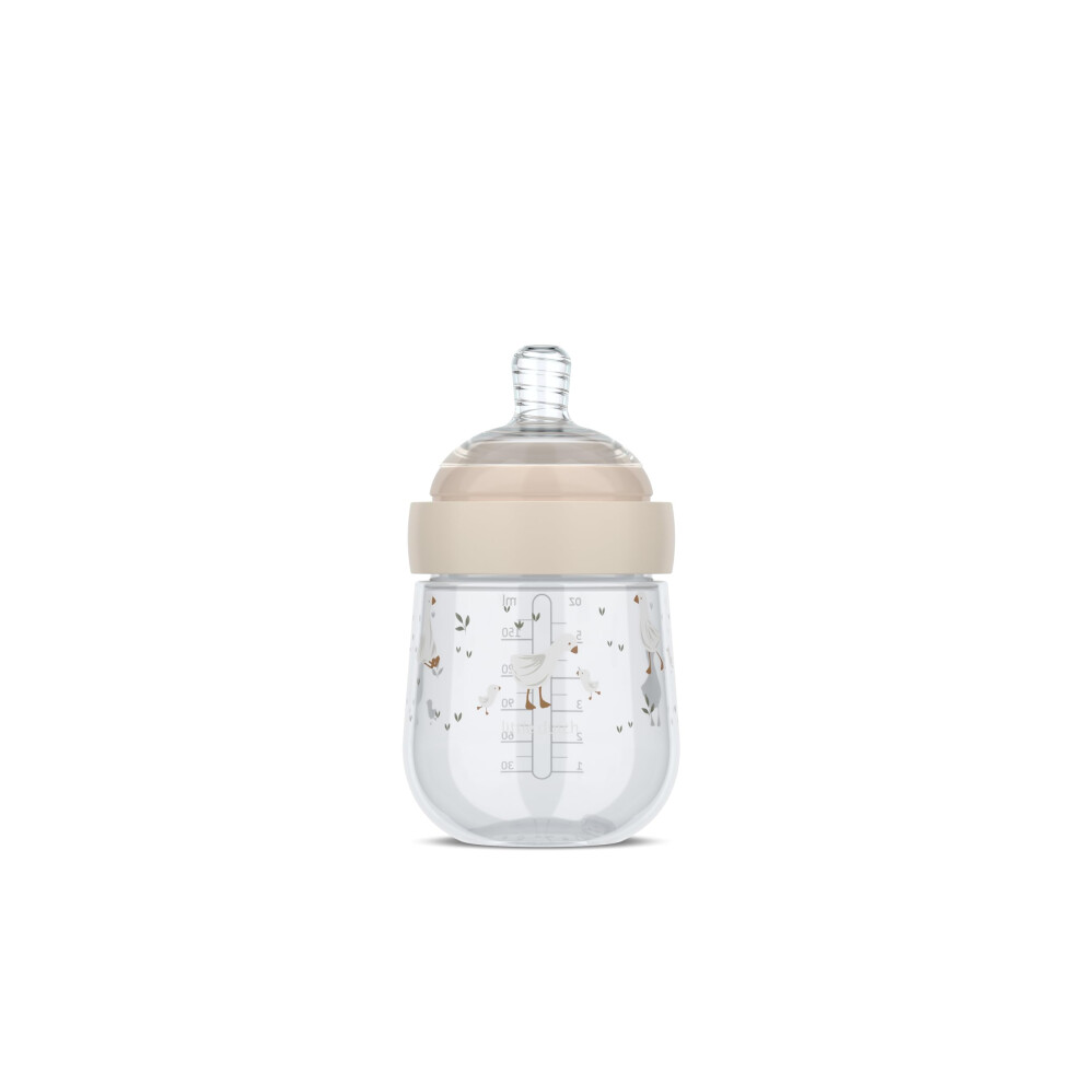 Baby Bottle Mio Little Dutch - Transparent Cap For Storage - Anti-Colic Baby Bottles - Spiral Design Prevents Blocked Teat - Medical Grade Mepal
