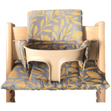Kadem Sylva Seat Cushion 100% Organic Cotton Classic Cushion Seat Cover High Chair Cushion 2-Piece Suitable for Stokke Tripp Trapp High Chair Machine