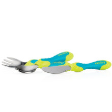 N?by Fork/Spoon/Knife Stainless Steel Cutlery Set 12 + Months
