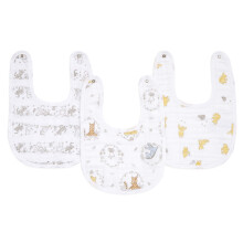 aden + anais essentials Snap Baby Bib, 100% Cotton Muslin, 3 Layer Burp Cloth, Super Soft & Absorbent for Infants, Newborns and Toddlers, Adjustable