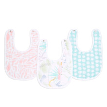 aden + anais essentials Snap Baby Bib, 100% Cotton Muslin, 3 Layer Burp Cloth, Super Soft & Absorbent for Infants, Newborns and Toddlers, Adjustable