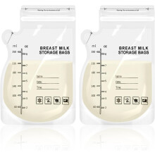 30 Pack Breast Milk Storage Bags ? Leak-Proof, BPA-Free, Freezer Safe, Self-Standing & Pre-Sterilised ? 250ml (9oz) for Safe & Easy Milk Storage