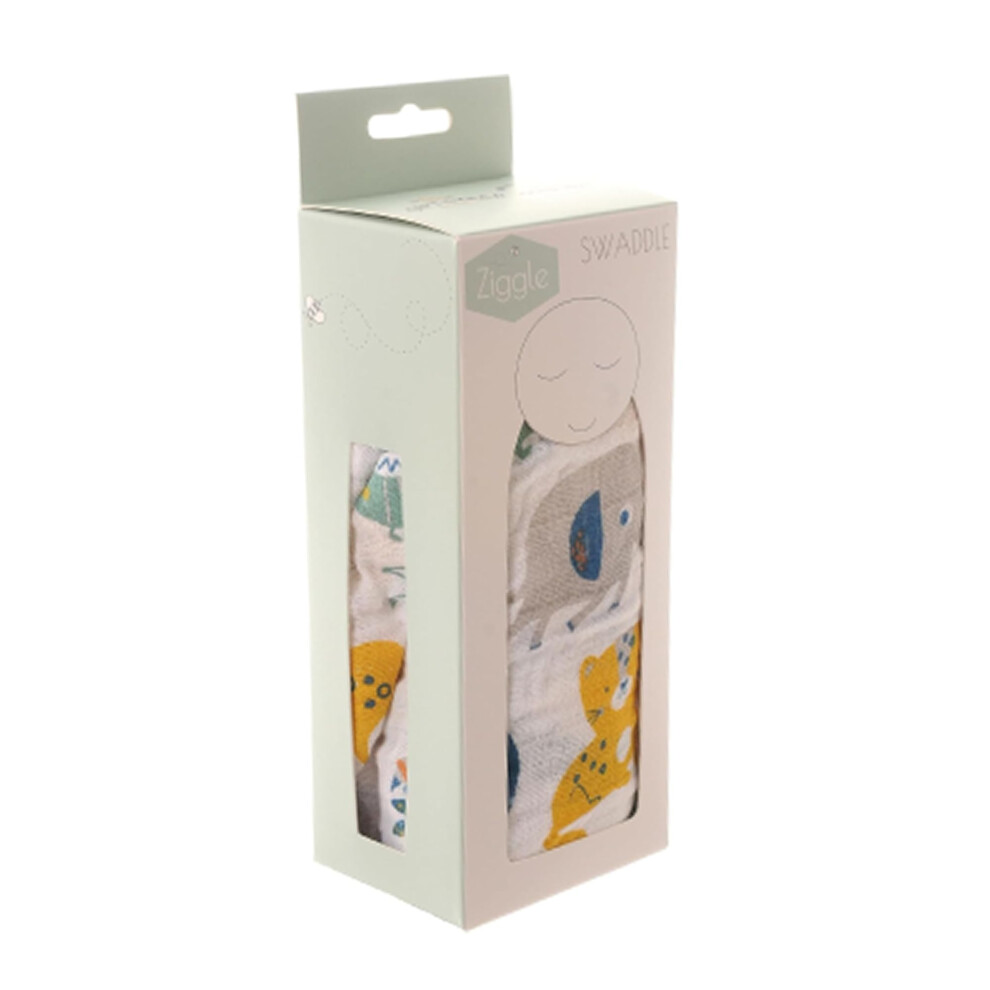 Baby Swaddle Blanket - Extra Large 120X120cm Muslin Swaddle Wrap - Soft Breathable Baby Wrap & Muslin Swaddles - Must Have Newborn Essentials & Ziggle