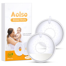 Aolso Breast Shells, 2 PCS Reusable Breast Milk Collection Shell, Nursing Cups Milk Saver Protect, BPA Free Reusable Soft Silicone for Breastfeeding,