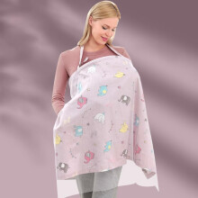 Breastfeeding Cover for Mum, Nursing Cover with Two Layers of Fabric, for Stroller