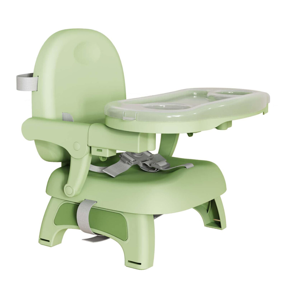 Mybota Baby Booster Seat Dining Chair Portable High Chair With Removable Tray Folding Baby Seat Feeding Chair For Indoor Outdoor Green