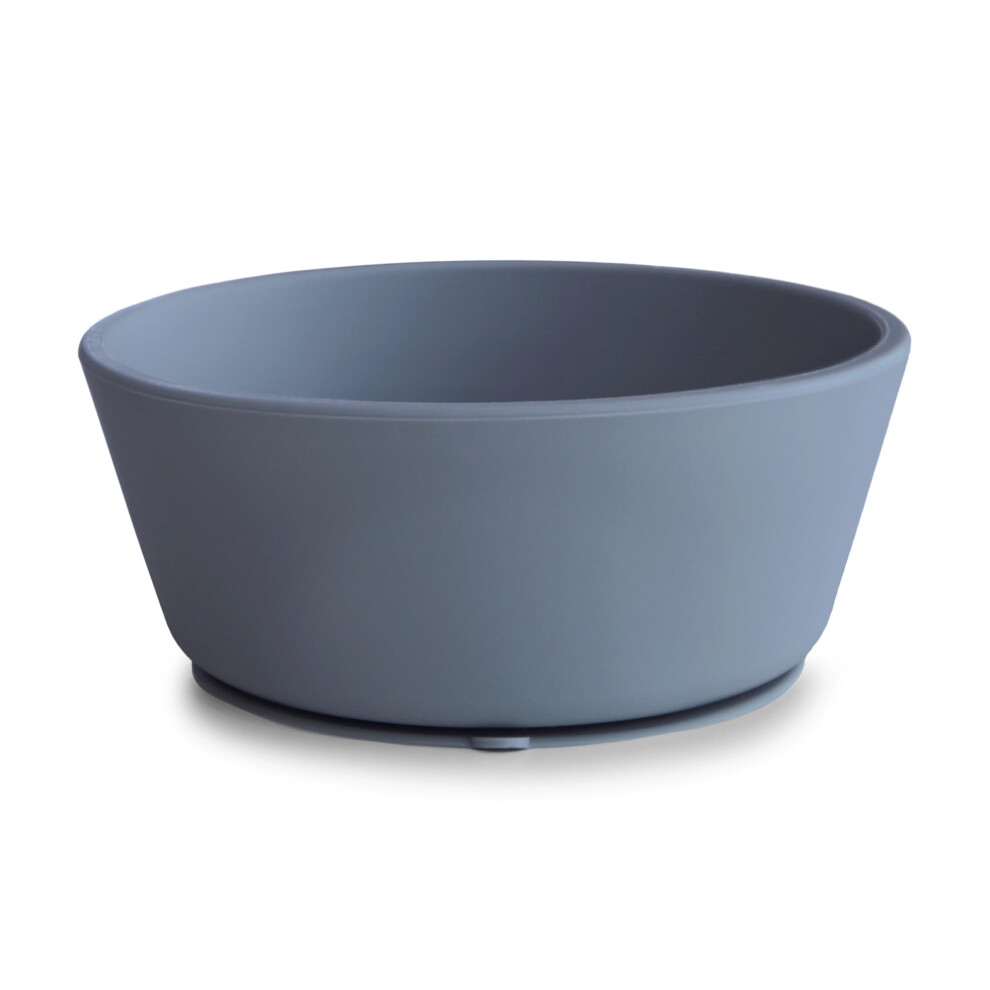 Silicone Suction Bowl, Non-Slip Suction Bowl For Babies & Toddlers, Material: Food Grade Silicone, Dishwasher & Microwave Safe (Tradewinds) Mushie