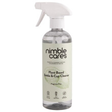 Nimble Cares Bottle & Cup Cleaner | Fragrance Free Liquid Spray for Baby Bottles, Teats, Breast Pumps, Feeding Utensils, Protein Shakers and more |