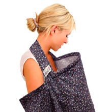 BebeChic ? Oeko-Tex Certified Cotton - Breastfeeding Covers - Boned Nursing Tops ? Black Ditsy
