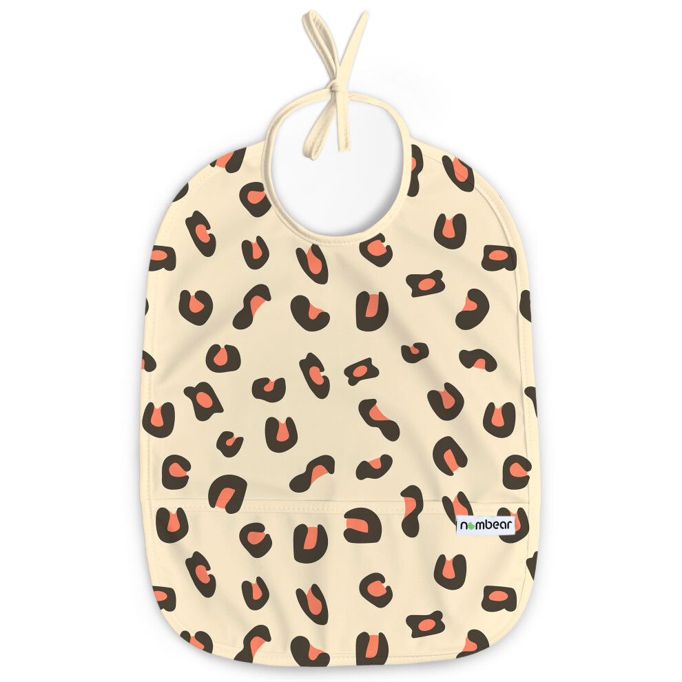 Easy Wipe Clean Sleeveless Baby Bibs 6-12 Months For Baby Led Weaning - Waterproof Feeding Bibs 12-18 Months,Toddler Food Apron, 1-Pack, Nombear