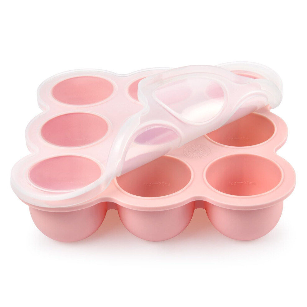 Baby Food Storage Container, Silicone Baby Food Freezer Container, 9-Grid Baby Food Freezer Storage Tray With Lid, Perfect Food Container For Aolso