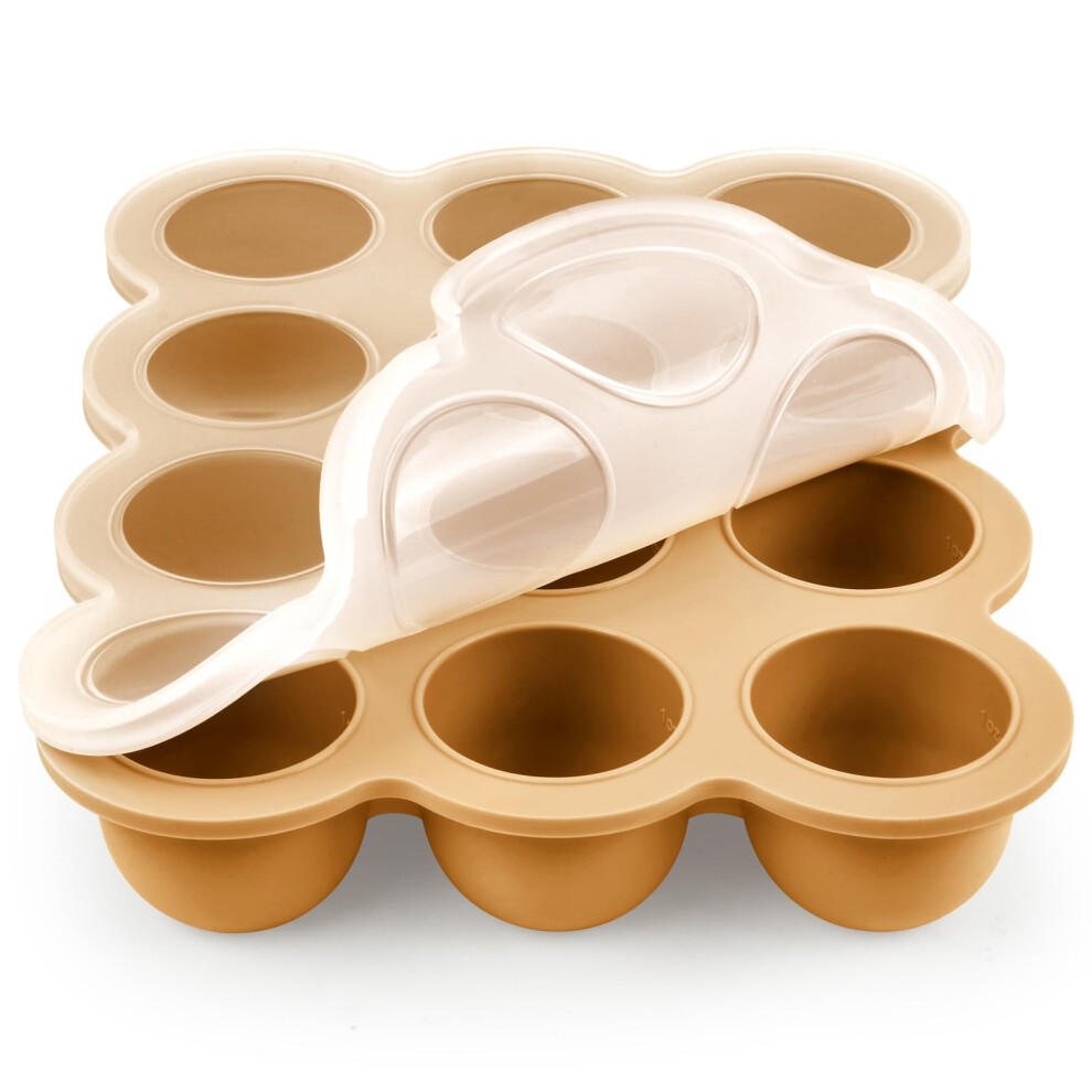 Baby Food Storage Container, Silicone Baby Food Freezer Container, 12-Grid Baby Food Freezer Storage Tray With Lid, Perfect Food Container For Aolso