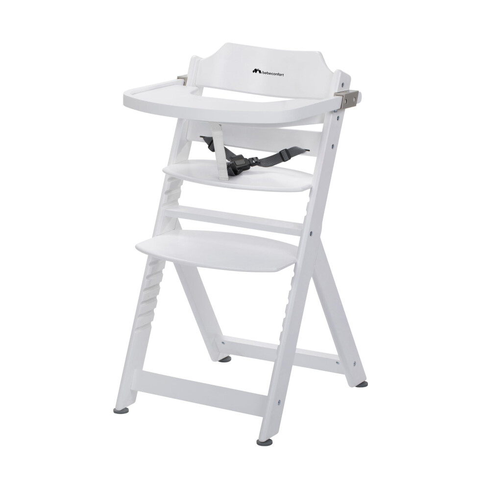 Bebeconfort Timba Evolutive Wooden Highchair, 6 Months - 10 Years, Up To 30 Kg, Baby High Chair, Removable Tray, Adjustable Seat & Footrest, 3-Point Bébéconfort