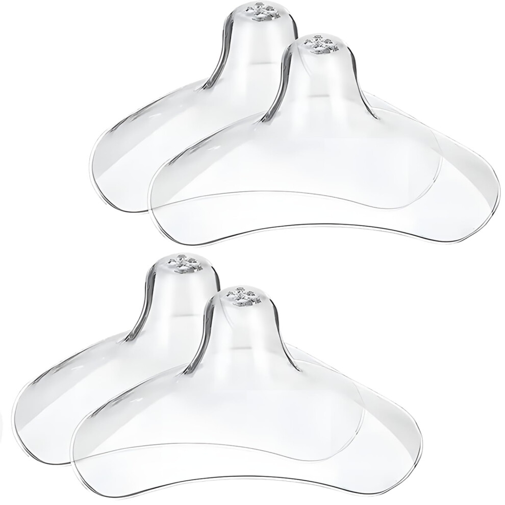 Nipple Shields For Breastfeeding Newborn, Breastfeeding Essentials Supplies For Nursing Baby, Nipple Guards Bpa Free Reusable Soft Silicone For Latch Luxemum