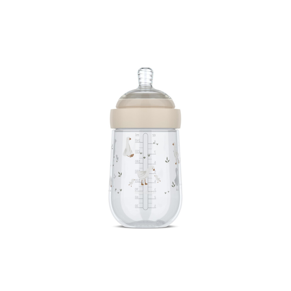 Baby Bottle Mio Little Dutch - Transparent Cap For Storage - Anti-Colic Baby Bottles - Spiral Design Prevents Blocked Teat - Medical Grade Mepal