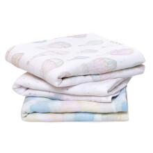 aden + anais? musy squares 3 pack organic cotton muslin outdoors (Above the clouds)