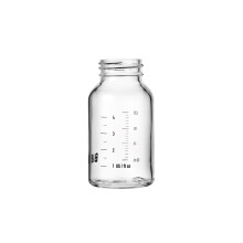 BIBS Glass Bottle Body 120 ml - BPA-Free, Dishwasher Safe - Compatible with BIBS Bottle Sets (Sold Separately)