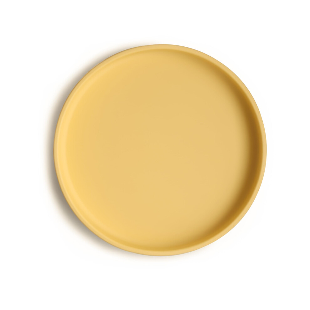 Classic Silicone Non-Slip Suction Plate For Babies & Toddlers | Food Grade Silicone | Dishwasher & Microwave Safe (Daffodil) Mushie