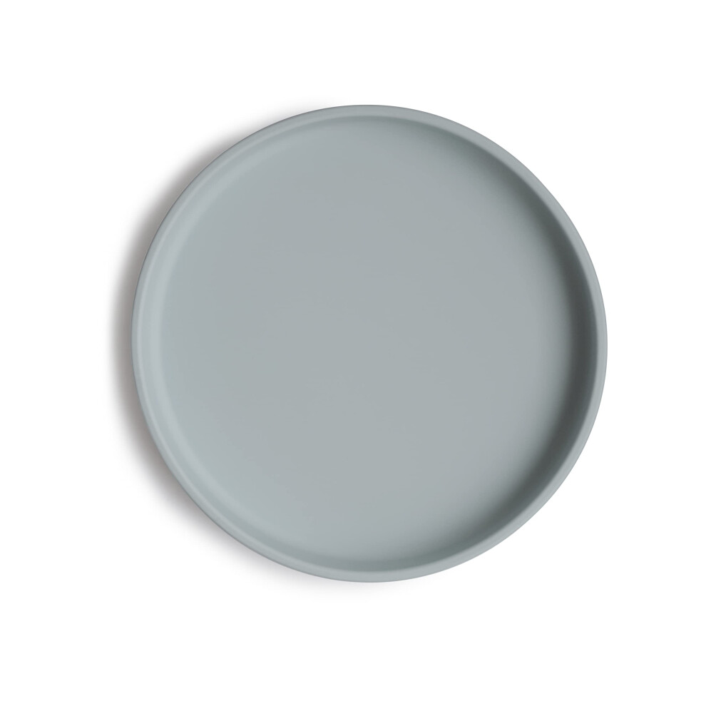 Classic Silicone Non-Slip Suction Plate For Babies & Toddlers | Food Grade Silicone | Dishwasher & Microwave Safe (Stone) Mushie