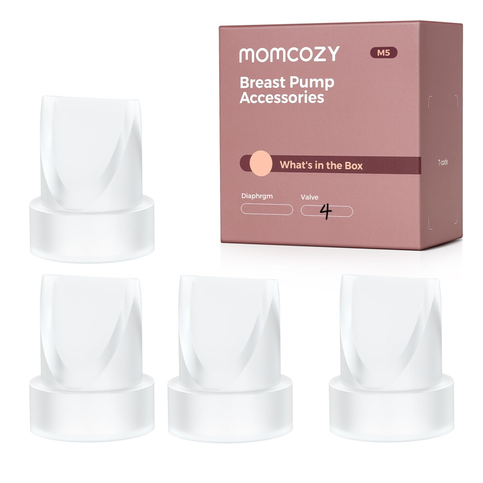 Momcozy M5 Duckbill Valves, 4 Pack, Replacement Parts For M5 Breast Pump