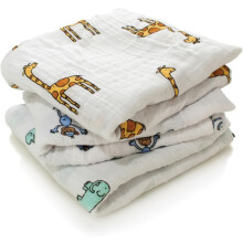 aden + anais 100% Cotton Muslin Musy Squares, Multi-use Baby Cloths for Girls & Boys, 70x70cm, Ideal Newborn & Infant Nursing Set, Perfect Shower