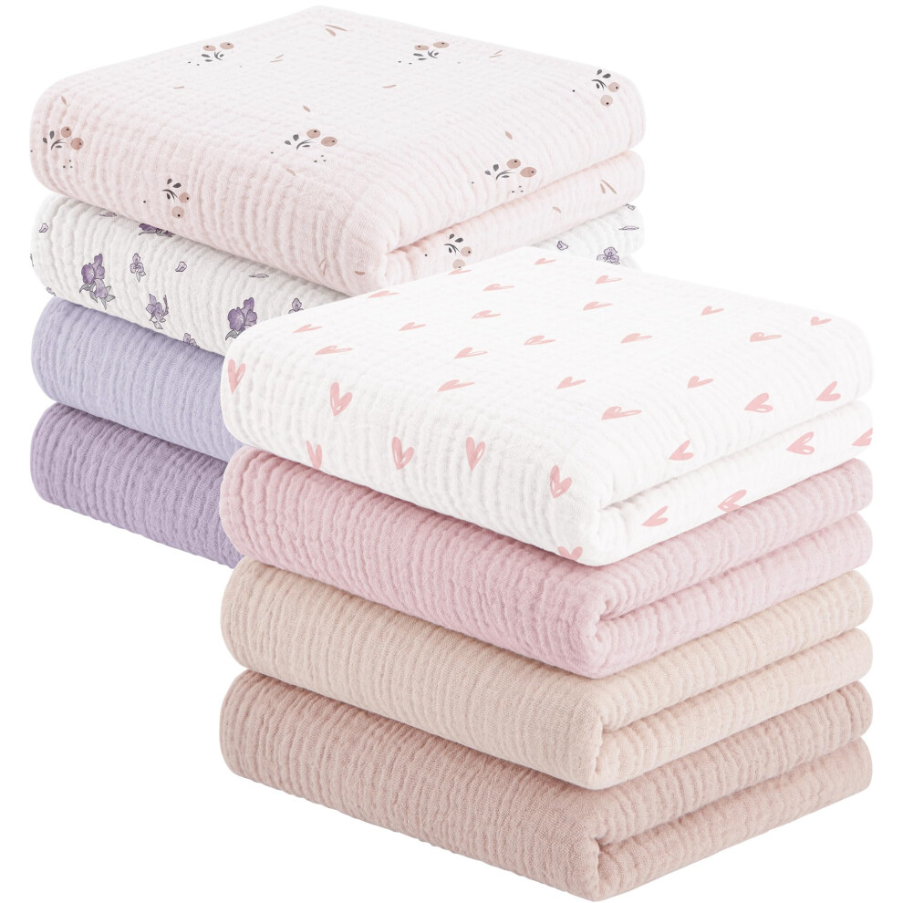 Muslin Cloths For Baby, 100% Cotton Baby Muslin Squares Cloths For Newborn Boy And Girl, Soft, Breathable And Extremely Absorbent Baby Susurration