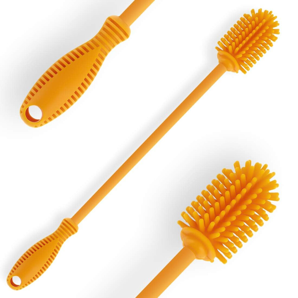 Silicone Bottle Cleaning Brush With Long Handle, Water Bottle Cleaner For Baby Bottles, Hydro Flask, Sports Bottle, Vase, Glassware, Perfect For Ddluck