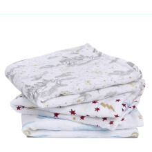 aden + anais 100% Cotton Muslin Musy Squares, Multi-use Baby Cloths for Girls & Boys, 70x70cm, Ideal Newborn & Infant Nursing Set, Perfect Shower