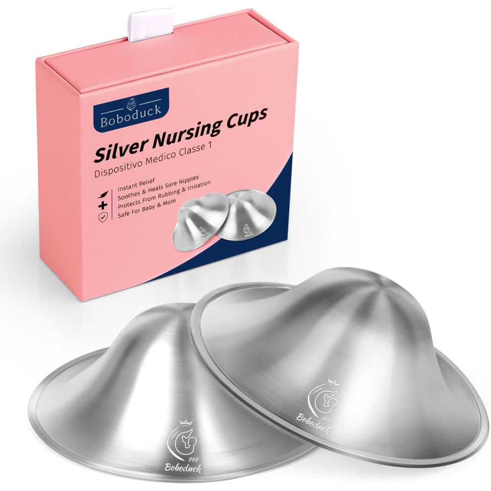 H8w8h Silver Nipple Shields,999 Silver Nipple Shields For Breastfeeding, Protect And Soothe Your Nursing Nipples,Essentials Breast Shields For Nursing