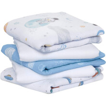 aden + anais essentials 100% Cotton Muslin Musy Squares, Multi-use Baby Cloths for Girls & Boys, 60x60cm, Ideal Newborn & Infant Nursing Set, Perfect