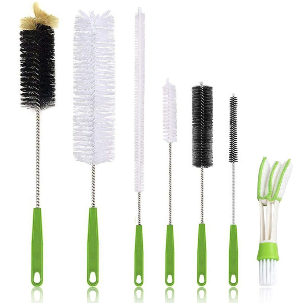 Long Bottle Brush, 17 In Bendable Cleaner Brushes For Cleaning Neck Beer Bottles, Wine, Baby Bottles, Water Bottles, Tumblers, Flask, Bird Feeder, Haomaomao
