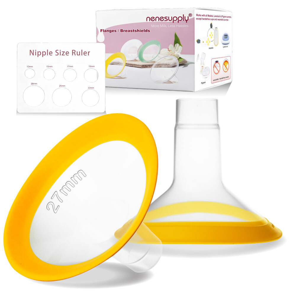 27Mm Oval Flanges Compatible With Medela Breast Pump Parts Flange Accessories. Work With Pump In Style Parts Symphony Parts Swing Maxi Nenesupply