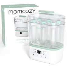 Momcozy Electric Steam Baby Care Bottle Sterilizer and Dryer, Multi-Function 8-in-1, Suitable for Baby Bottles, Breast Pump Accessories & Baby