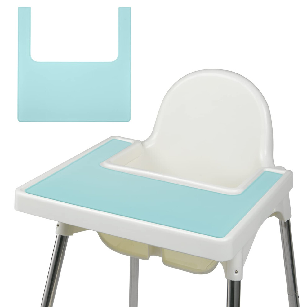 Vicloon High Chair Placemat, Silicone High Chair Mat Silicone Placemat Design For Ikea Antilop High Chair, Bpa Free Easy To Clean, For Toddlers And
