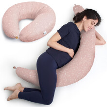 Niimo XXL Pregnancy Pillow & Nursing Pillow - 2022 Double Platinum Winner, 100% Cotton Maternity Pillow Cover, Washable Breast Feeding Pillow Baby
