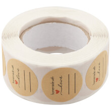 1 Zoll Selbstgemacht Mit Liebe Aufkleber Mit Linien Für Schreiben / 1 Zoll Runde Selbst Gemacht Mit Liebe Canning Etiketten / 500 Etiketten Pro Rolle