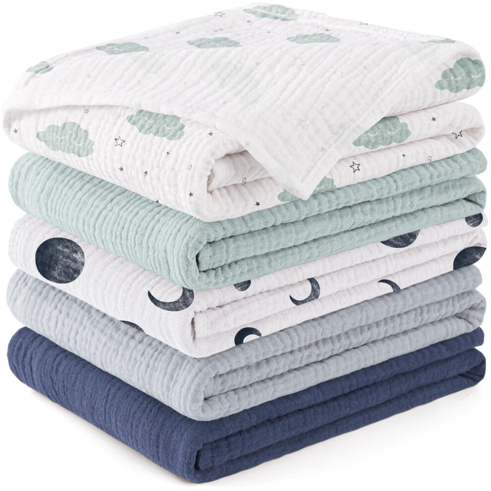 Muslin Cloths For Baby, 100% Cotton Baby Muslin Squares Cloths For Newborn Boy And Girl, Soft, Breathable And Extremely Absorbent Baby Susurration