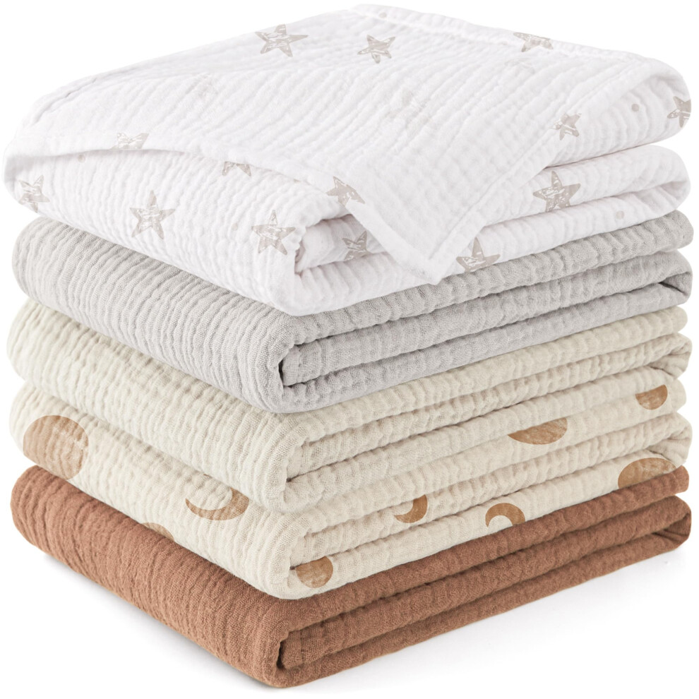 Muslin Cloths For Baby, 100% Cotton Baby Muslin Squares Cloths For Newborn Boy And Girl, Soft, Breathable And Extremely Absorbent Baby Susurration