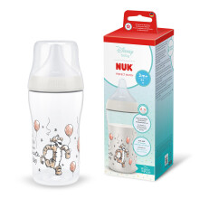 NUK Perfect Match Baby Bottle | 0+ Months | 260ml | Anti Colic Feeding Bottle | PP | Temperature Control Indicator | Tigger | 1 Count