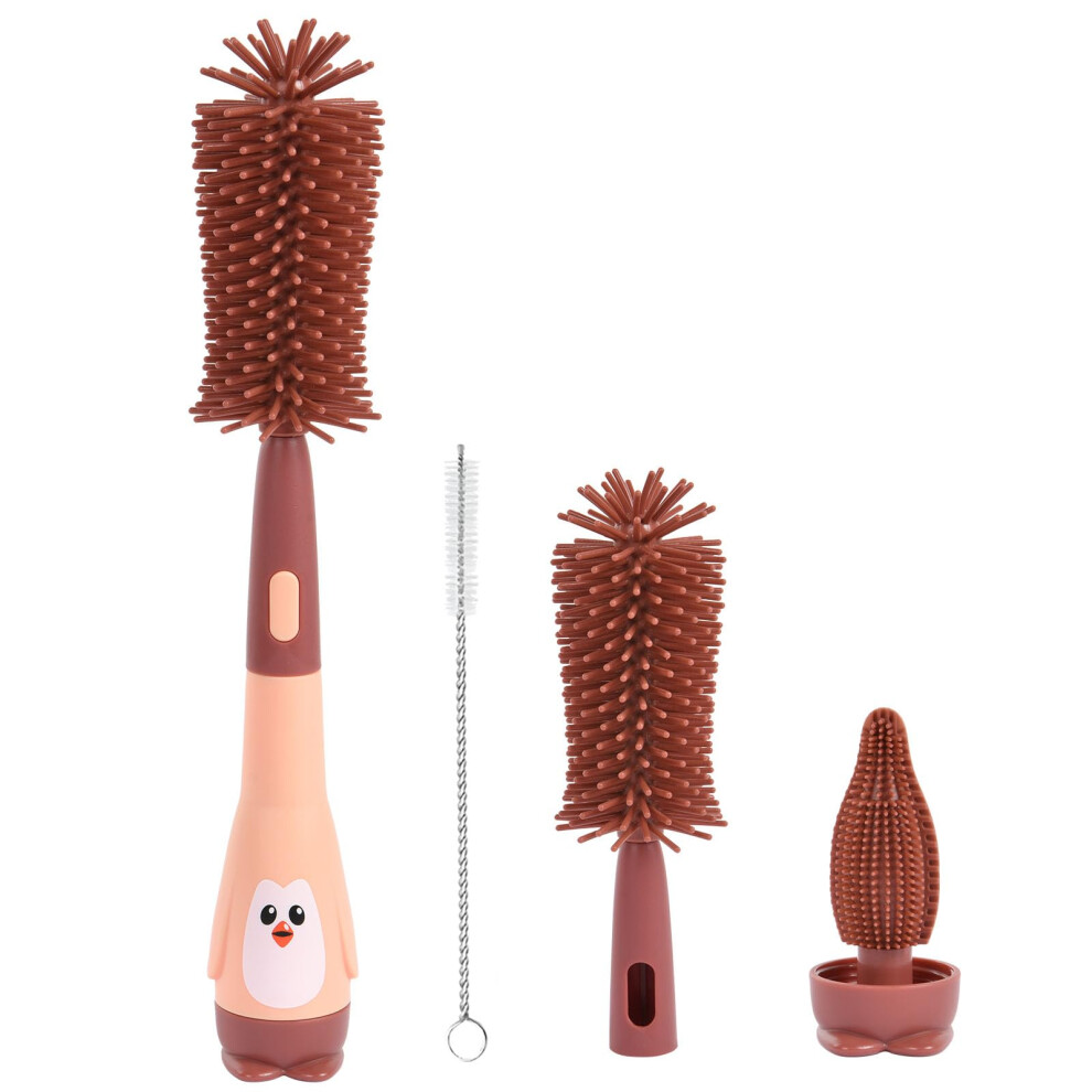 Vicloon Baby Bottle Brush, 2 In 1 Bottle And Teat Cleaning Brush, Silicone Bottle Cleaner Brush For Cleaning Water Bottles Baby Bottles Glass Cup