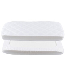 Yoofoss Next to Me Crib Mattress Protector 51 x 85 cm Waterproof Next to Me Mattress Protector for Breathable & Comfortable Baby Mattress Cover White