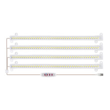 Lâmpada de Cultivo LED 30Cm para Interior de Quatro CabeçAs Lâmpada Fito Lâmpada Plantas HidropôNicas de Espectro Completo Fitolâmpada Luz Solar