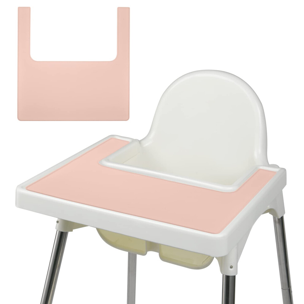 Vicloon High Chair Placemat, Silicone High Chair Mat Silicone Placemat Design For Ikea Antilop High Chair, Bpa Free Easy To Clean, For Toddlers And