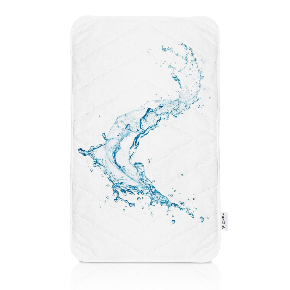 Goysila Next To Me Mattress Cover Waxed Soft Waterproof Sleeper Pram Cot Anti-Mite Hypoallergenic Mattress 82-84X50-52Cm